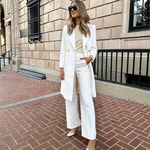 NWT JCrew Mirabelle Top Coat Womens Size 6 Ivory Cream Italian Wool Cashmere